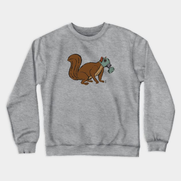 COVID Refugee Squirrel Crewneck Sweatshirt by Thomcat23